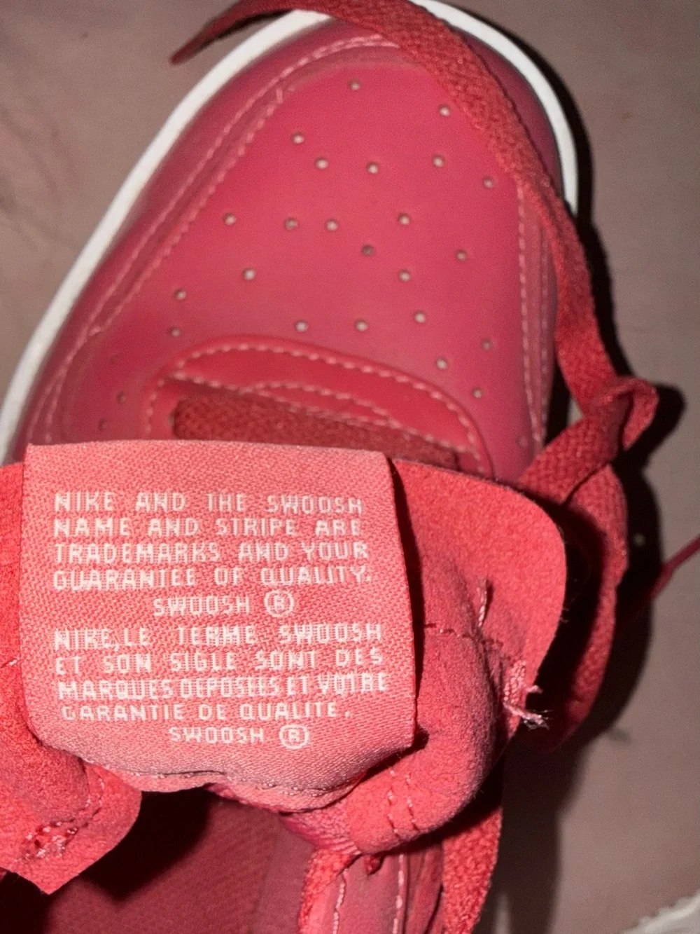 Nike Women's Coral/Pink Low-Top Sneakers